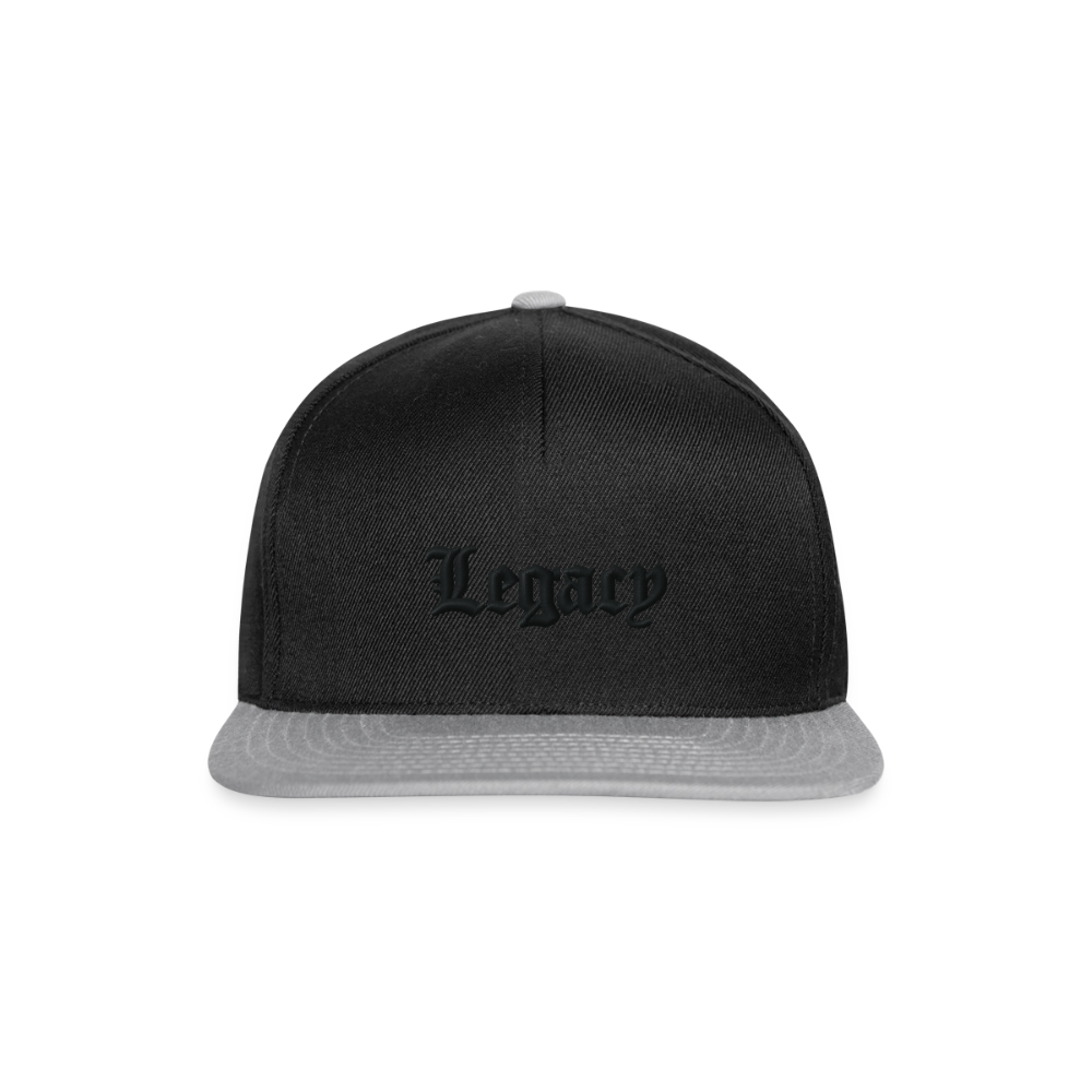 Snapback - black/grey