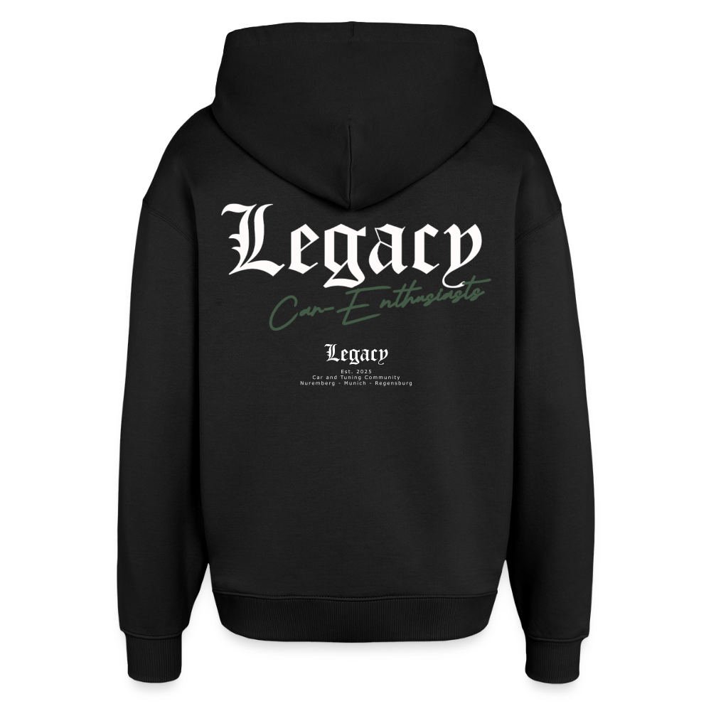 Hoodie - Basic One (white) - Schwarz
