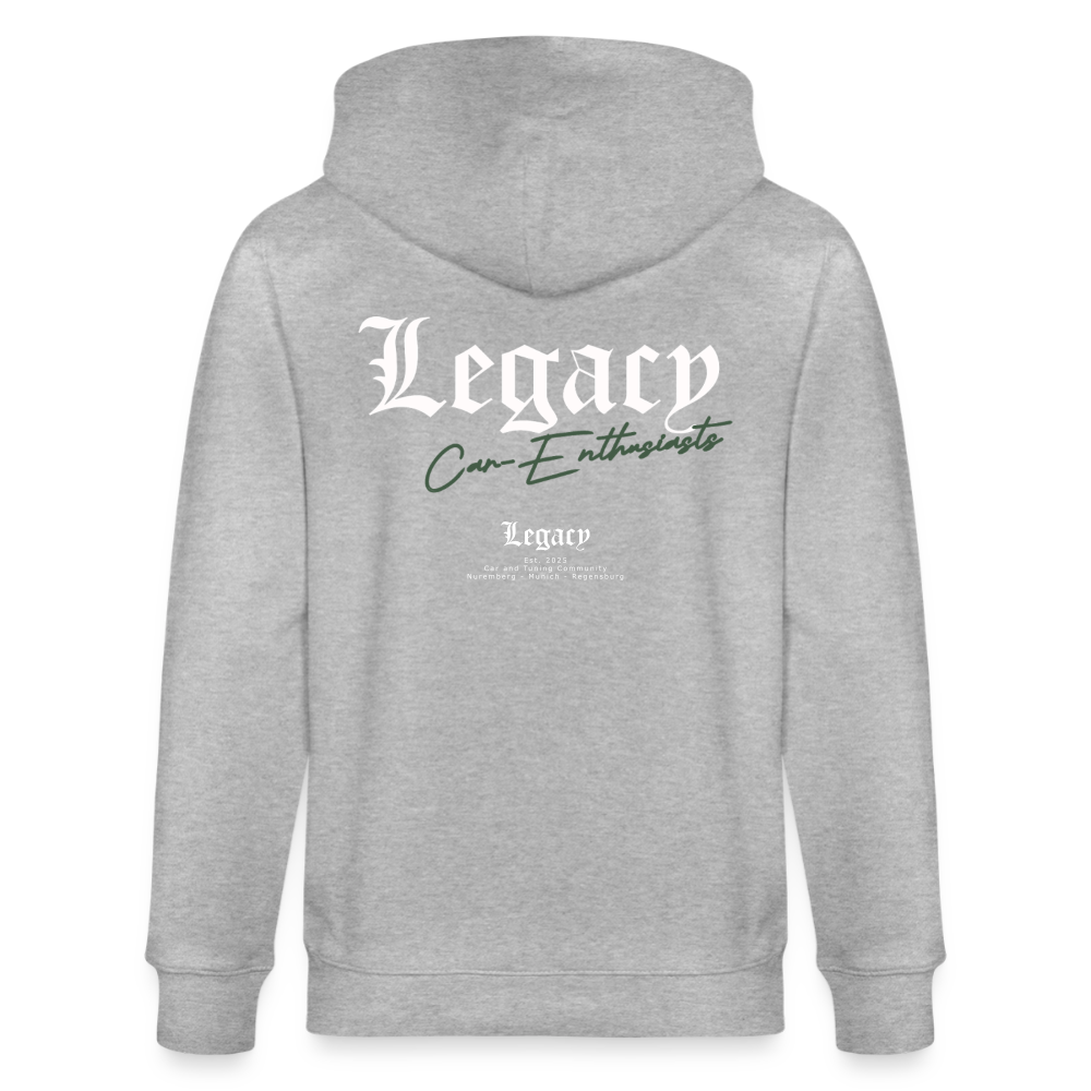 Zipper - Basic One (white) - Grau meliert