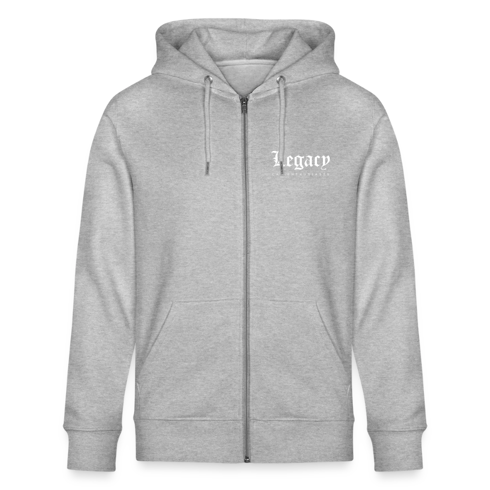Zipper - Basic One (white) - Grau meliert