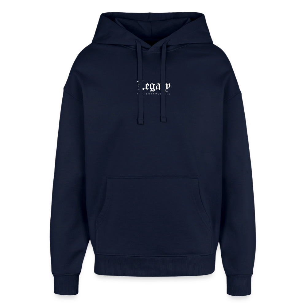 Hoodie - Basic One (white) - Navy