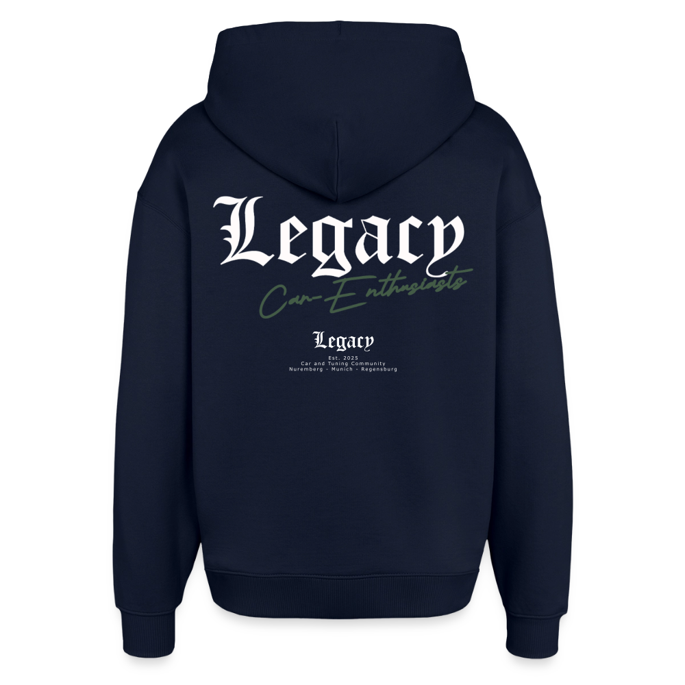 Hoodie - Basic One (white) - Navy