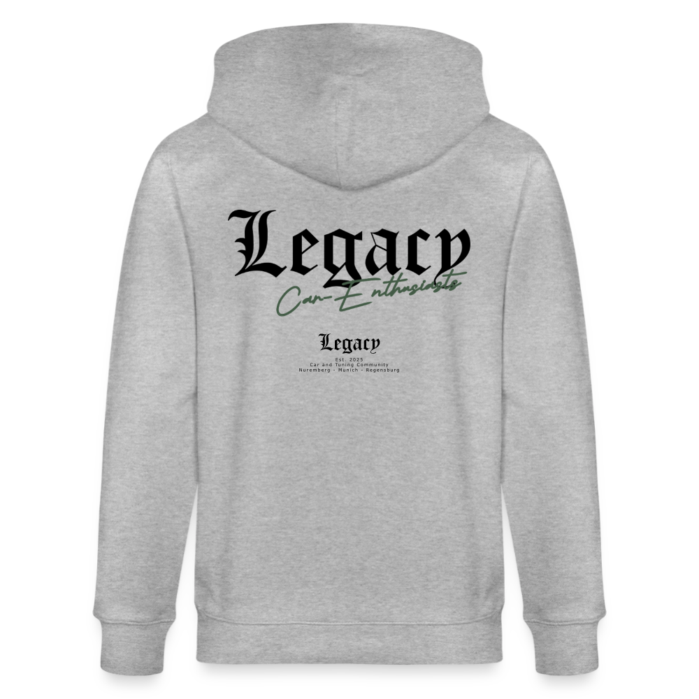 Zipper - Basic One (black) - Grau meliert