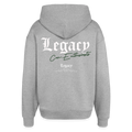 Hoodie - Basic One (white) - Grau meliert